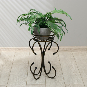 Подставка для цветов, напольная, на 1 горшок, d = 17 см, бронзовая, «Лямур» ОБ017863