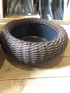 Кашпо плетенное ротанг 15л 014749