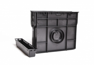 Пескоуловитель пластикоый DN 150 c корзиной  РАСПРОДАЖА П130347