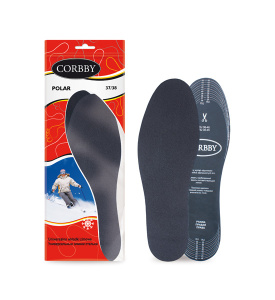 Стельки "Corbby" Polar Зимние с активированным углём р-р 35-45 Х06202