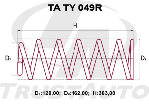TA TY 049R Пружины подвески усиленные