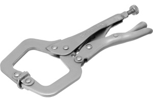 Зажим ручной, увеличенный захват, подвижные губки, 170 мм// Сибртех 18425