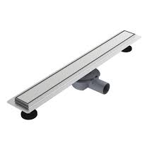 Трап лин. PR 600 мм нерж. D 50 мм, гориз. отв., пов. излив, комб. затв.реш. №7 из нерж 68247