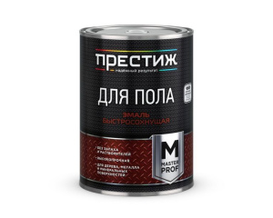 Эмаль для пола ПРЕСТИЖ акриловая Золотисто-коричневая быстросохнущая п/глян.без запаха 1,9 кг 851933