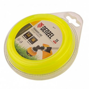 Леска для триммера  квадратная, 3мм х 15м, блистер  FLEX CORD//Denzel 96117