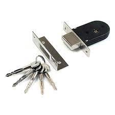 Замок врезной Апекс 90-K-CR хром 37268