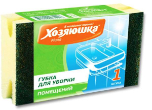 Губка для уборки помещений "ХОЗЯЮШКА Мила" БОЛЬШАЯ (01015) 1 шт Х102733