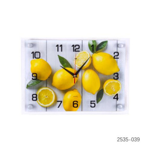 Часы настенные "Лимоны на столе  2535-039 948534