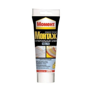 Клей "Момент Монтаж Суперсильный" прозрачный МВп-70 ОЩ185гр 32214