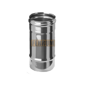 Труба для дымохода нерж. FERRUM D115мм/s0.5мм/L0,5м 813696