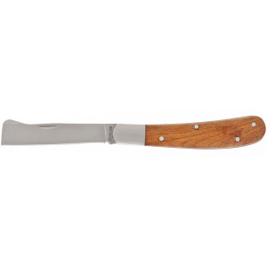 Нож садовый складной, копулировочный, 173мм, деревянная рукоятка (79002) Х771989