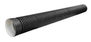 Труба гофрированная двухстенная жесткая с раструбом D 315мм L-6м 08117