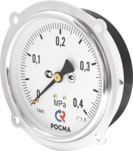 Манометр ТМ-310Т 4Ду 63 с задним подключением 1/4 0-4 бар 971167