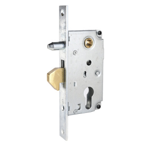 Замок врезной для откатных ворот, БУЛАТ ЗВ4-1К.40.72.22.04, под ц/м, хром 38035