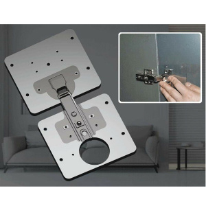 Пластина для ремонта петли 90*90 метал нержавеющая сталь (9351753) 34342