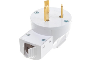 Печной разъём вилка 2Р+N 32A 250B белый 66701