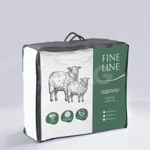Одеяло "Fine Line" Ideal 170х205 овечья шерсть 929755