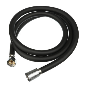 Шланг для душа, 150см, 1/2"(Имп)-1/2"(Имп) RAIN черный 569-037