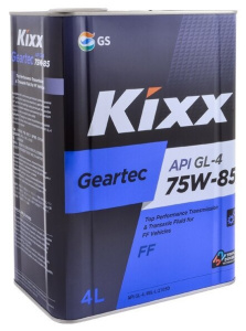 Трансмиссионное масло KIXX GEARTEC 75W85 GL4 4л. 34468