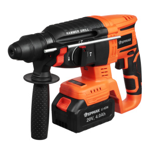 Перфоратор бесщеточный ЕРМАК на АКБ 20В, 4,0А Li-ion (1шт), з/у, 3 режима, SDS-Plus, 2.0 Дж 691-058