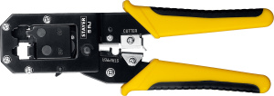 Универсальный кримпер, STAYER S-RJ, (RJ45, RJ11, RJ12) Professional 22652