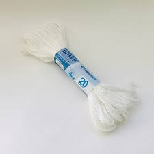 Шнур вязанный БЕЛЫЙ с сердц. Полипропилен.D-4мм.L-20метров. Х899447