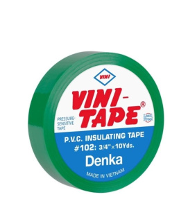 Изолента ПВХ DENKA "VINI-TAPE" зеленая 7776