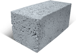 Шлакоблок стеновой с дном М-100 (188*190*390 мм.) РАСПРОДАЖА П09015