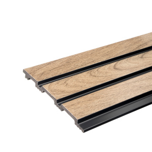 Панель ПВХ Рейка 3D RAIL 2800х120х10мм Дуб антик 019560