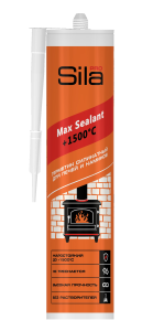 Герметик специальный Sila PRO Max Sealant жаростойкий для печей, 1500град., 280 мл, черный 841880