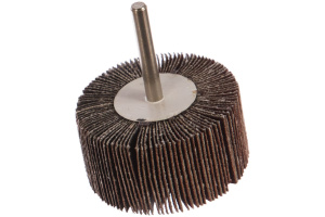 Круг шлифовальный веерный лепестковый, на шпильке, P180 тип КЛО, зерно-электрокорунд нормал