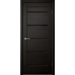 ПОД ЗАКАЗ Дверное полотно Дверь L26 3D Венге /матовое стекло/ 800х2000 56015