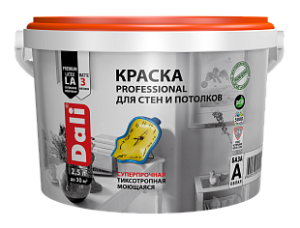 Краска ВД акриловая для потолков DALI 2.5л 963025