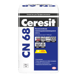Тонкослойная самовыравнивающая смесь Ceresit CN 68 25кг30463