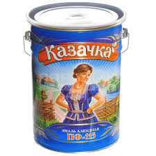 Эмаль "Казачка" 6кг ЧЕРНАЯ 9644238/02-001-037-060