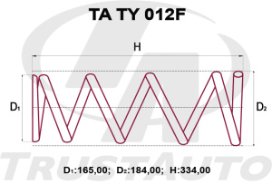 TA TY 012F Пружины подвески усиленные