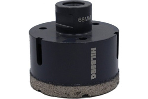 Коронка алмазная 68 мм Hilberg Super Hard M14 по керамике и керамограниту для УШМ 959288