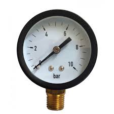 Манометр 0 - 10 bar вертикальный 1/4 03601