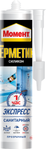 Герметик силиконовый МОМЕНТ Экспресс 280мл белый санитарный 16447