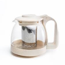 Чайник 700 мл, жаропрочное стекло, пластик, NATURA PROFI 980442