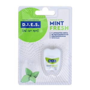 Зубная нить D.I.E.S, 15 м, Мята 1040908