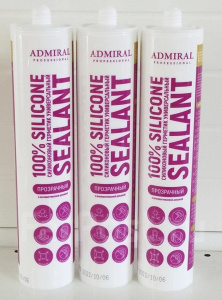 Герметик силикон универсальный Адмирал прозрачный 280мл СТ80701