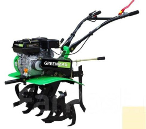 Мотокультиватор бензиновый GREENMAX MQ168MT 7HP (7,0 л.с., передачи 2/1, ВОМ, колеса 4.00-10) 944406
