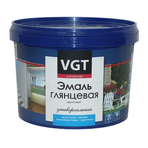 Эмаль ВДАК-1179 универсальная глянцевая супербелая 1кг 74689