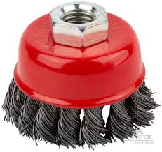 Корщетка - крацовка чашечная 65 мм. Гайка М 14. Стальная витая проволка. 021058004