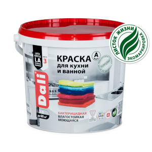 Краска для кухни и ванной 0,9л DALI База А 840616