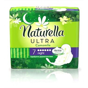 Женские гигиен. прокладки(5846) Camomile Night Single NATURELLA Ultra 7 шт. Х88505