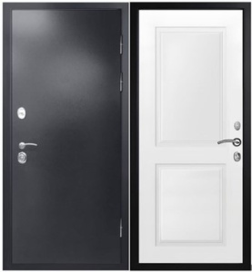 Дверь металлическая ТД Термо (мет/мет) антик серебро (860L) 56602