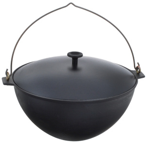 Казан чуг. лит. 7л. К71д с дужкой и алюм. кр.  Х783685