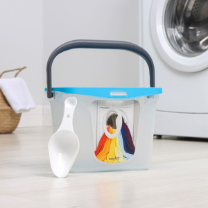 Контейнер для стирального порошка 6л 28,7х20х20см, цвет голубой 2465832